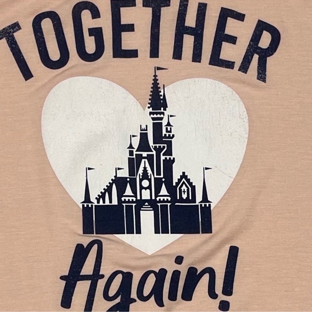 Disney Parks Together Again Women's Tee Pink
Size Small Walt Disney World Castle - Picture 9 of 10